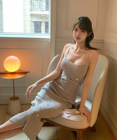 Sequins  Bijou Knit Long OP