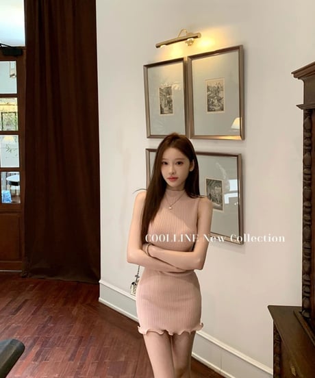 Peach Pink Knit OP