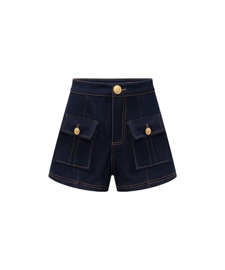 Gold Buckle Denim Vest【※６月中旬発送予定】