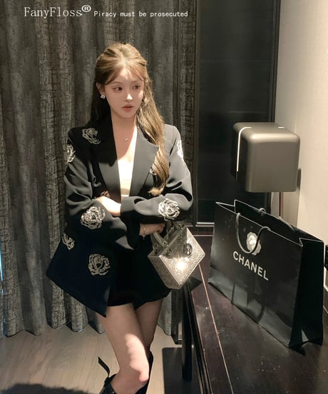 Rhinestone Tailored Jacket