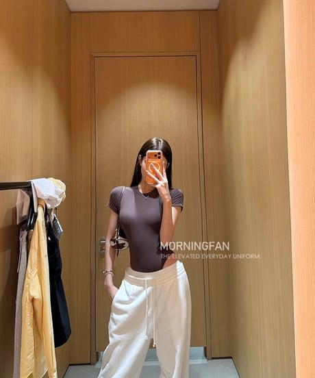 Double Waist Loose Fit Sporty Pants
