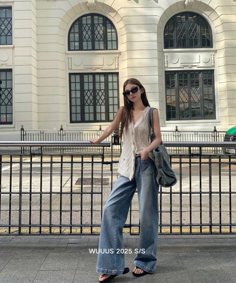 Stitch Poket Denim Pants