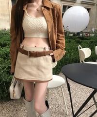 Classic Leather Skirt ＋ Belt