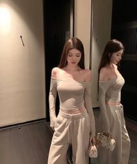 Off Shoulder Sweat Setup