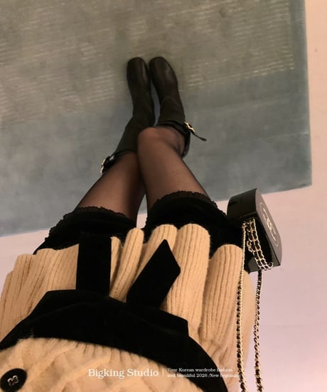 Ribbon Wool Knit Cardigan【※在庫あり5日以内配送】