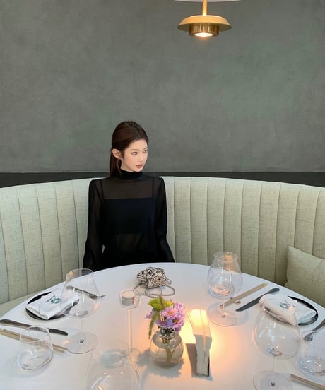 See-through Chiffon Tops + Skirt