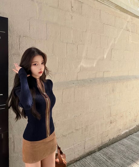 Suède Zip Knit Sweater