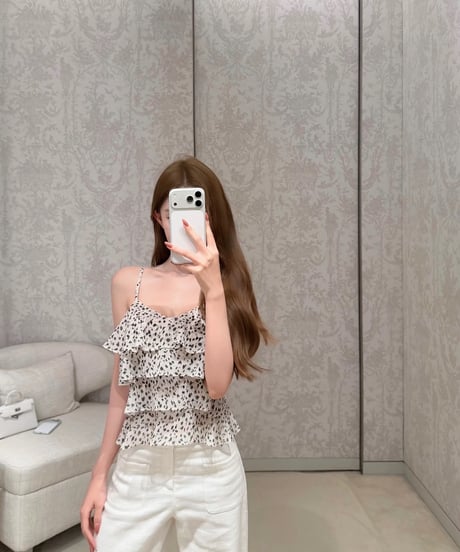 Polka Dot Chiffon Camisole
