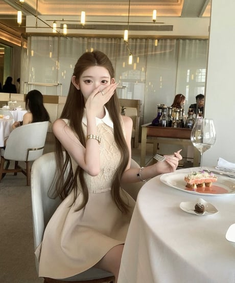 Lace Nude Pink Collar Dress