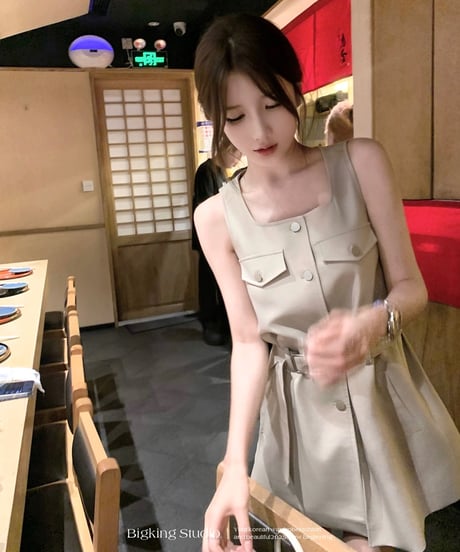 Square Neck  Workwear Dress