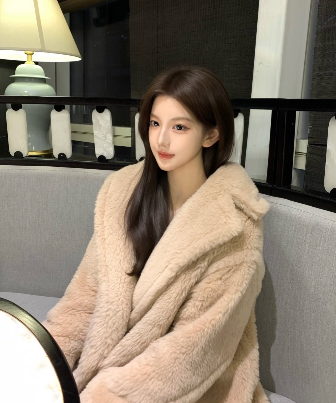 glance tokyo テディベアコート Teddy Bear Fur Coat | glancetokyo