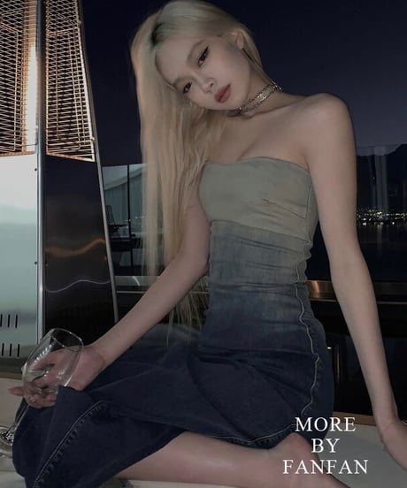 Gradation Denim Dress OP