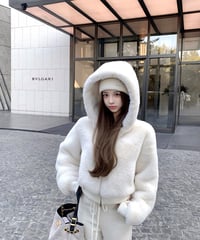 Eco Rabbit Fur Jacket【※数量限定】