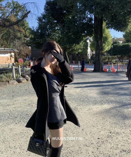 Vintage Irregular Hem Horn Button Jacket