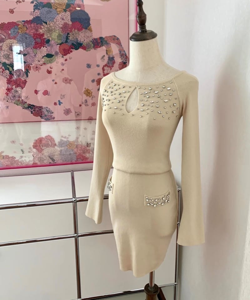 Bijou Knit OP | glancetokyo