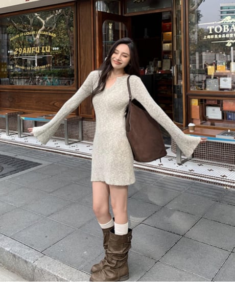 Vneck Mohair Knit OP