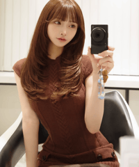 Retro Shoulder Cable Slim Knit OP【※在庫あり5日以内配送】