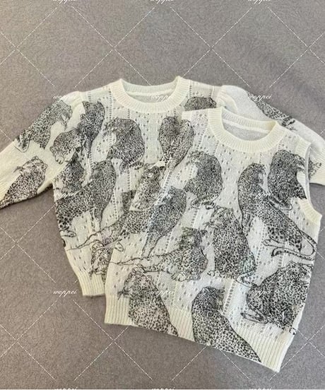 Leopard Print Knit Top
