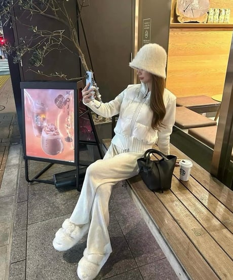 White Knit Down Jaket【※在庫あり5日以内配送】
