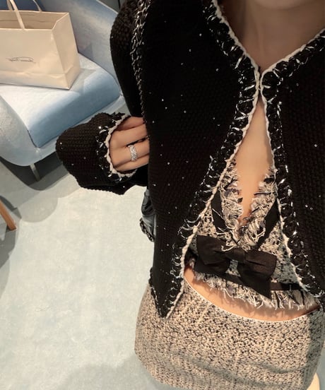 Sequin Knit Cardigan