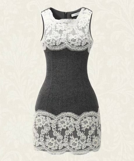 Lace Patch Dress