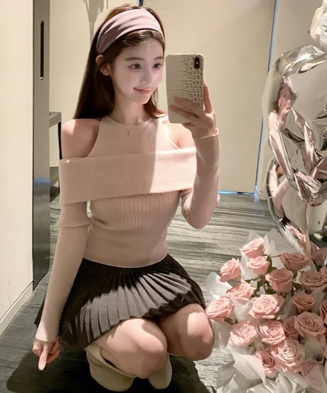 Fake 2piece Offshoulder