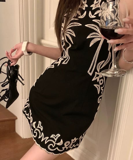 Luxury Embroidery Dress OP