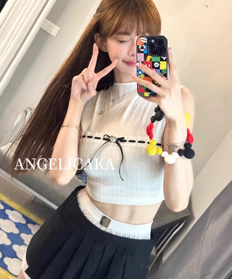 Ribbon Sleeveless Vest