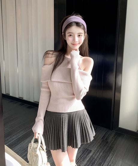 Fake 2piece Offshoulder