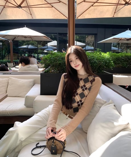 Checkered Pullover Sweater