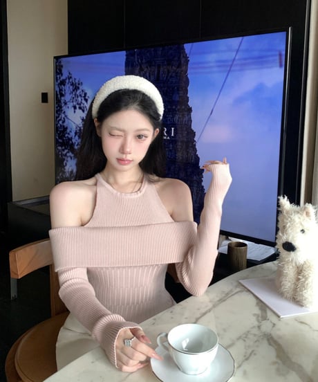 Fake 2piece Offshoulder
