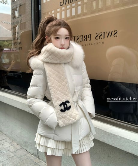 Waist Ribbon Down Jacket