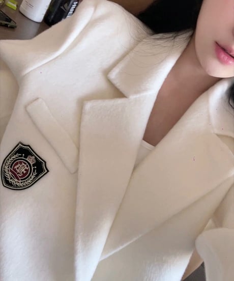 Wappen Wool Long Coat Jacket