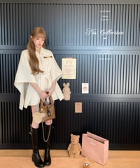 Shawl Wool Coat Jacket【クリーム】