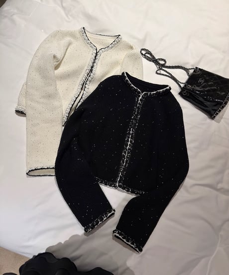 Sequin Knit Cardigan