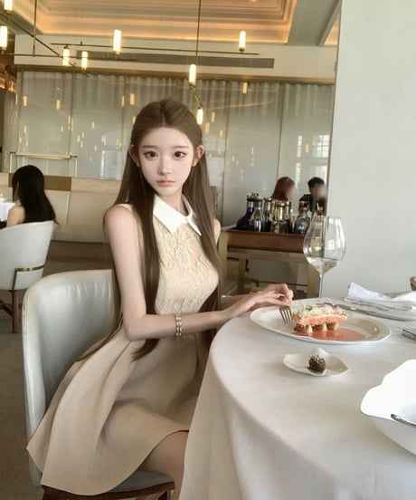 Lace Nude Pink Collar Dress