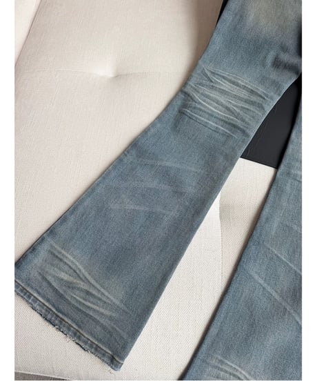 Washed Low rise Flare Denim Pants