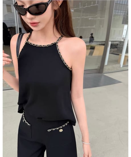 Hand Stitch Chain Minimal Vest + Pants