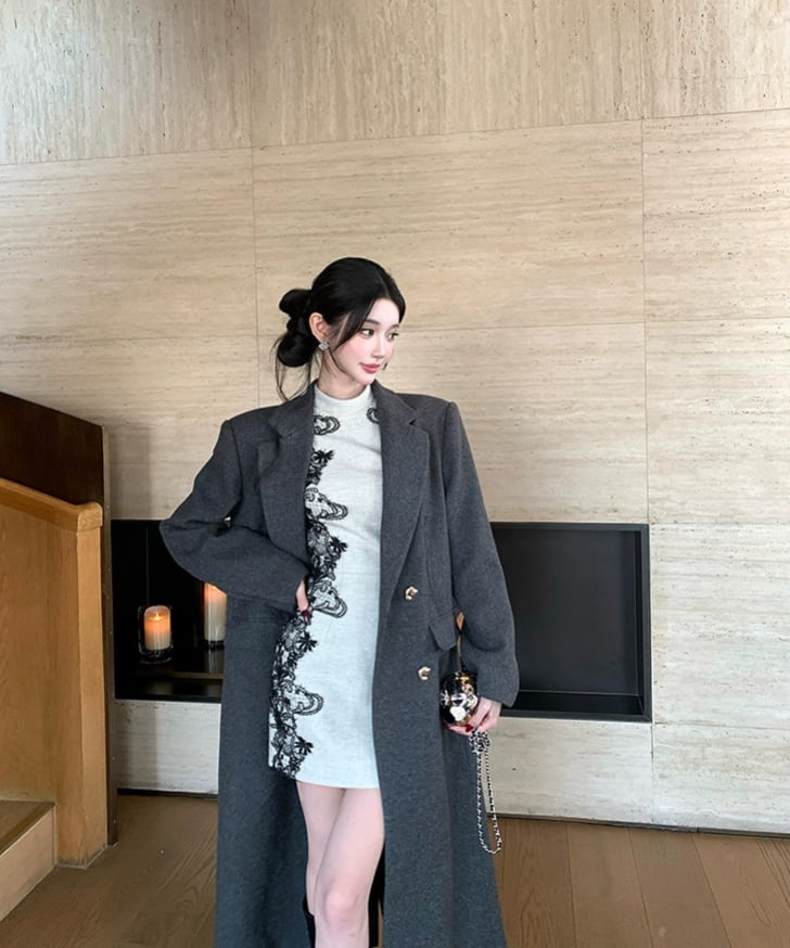 Lace Splicing Dress | glancetokyo