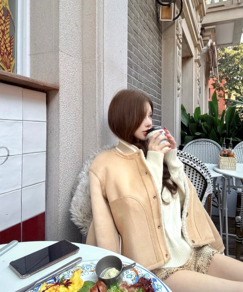 数量限定】Reversible Boa Stadium Jacket | glancetokyo