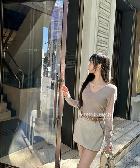 Piping Leather Skirt【ベルト付き】