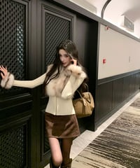 Fur Vest Knit Tops