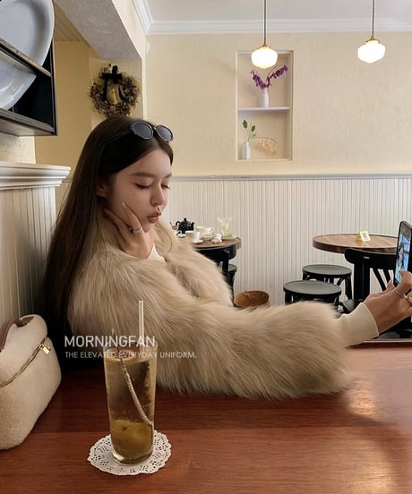 Leather Fur Lunch Box Bag