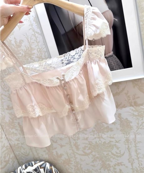Cherry blossom pink lace Tops & Dress