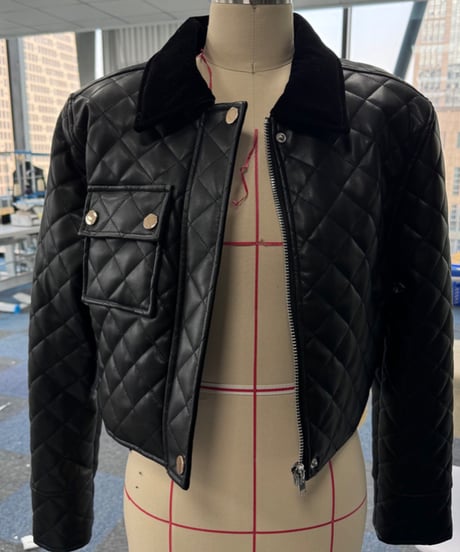 Quilting PU Leather Jaket