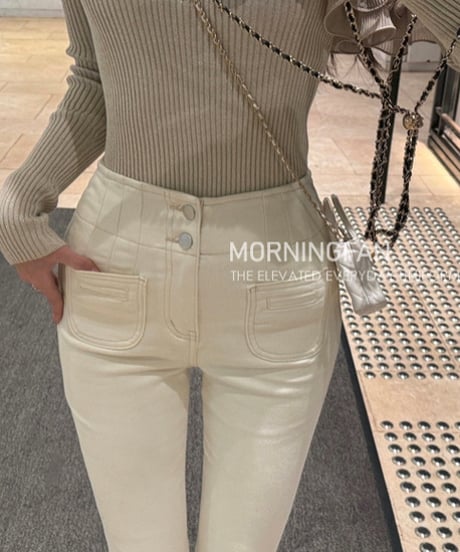 Super High Waist Flare Pants【ロング丈】