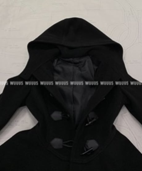 Vintage Irregular Hem Horn Button Jacket
