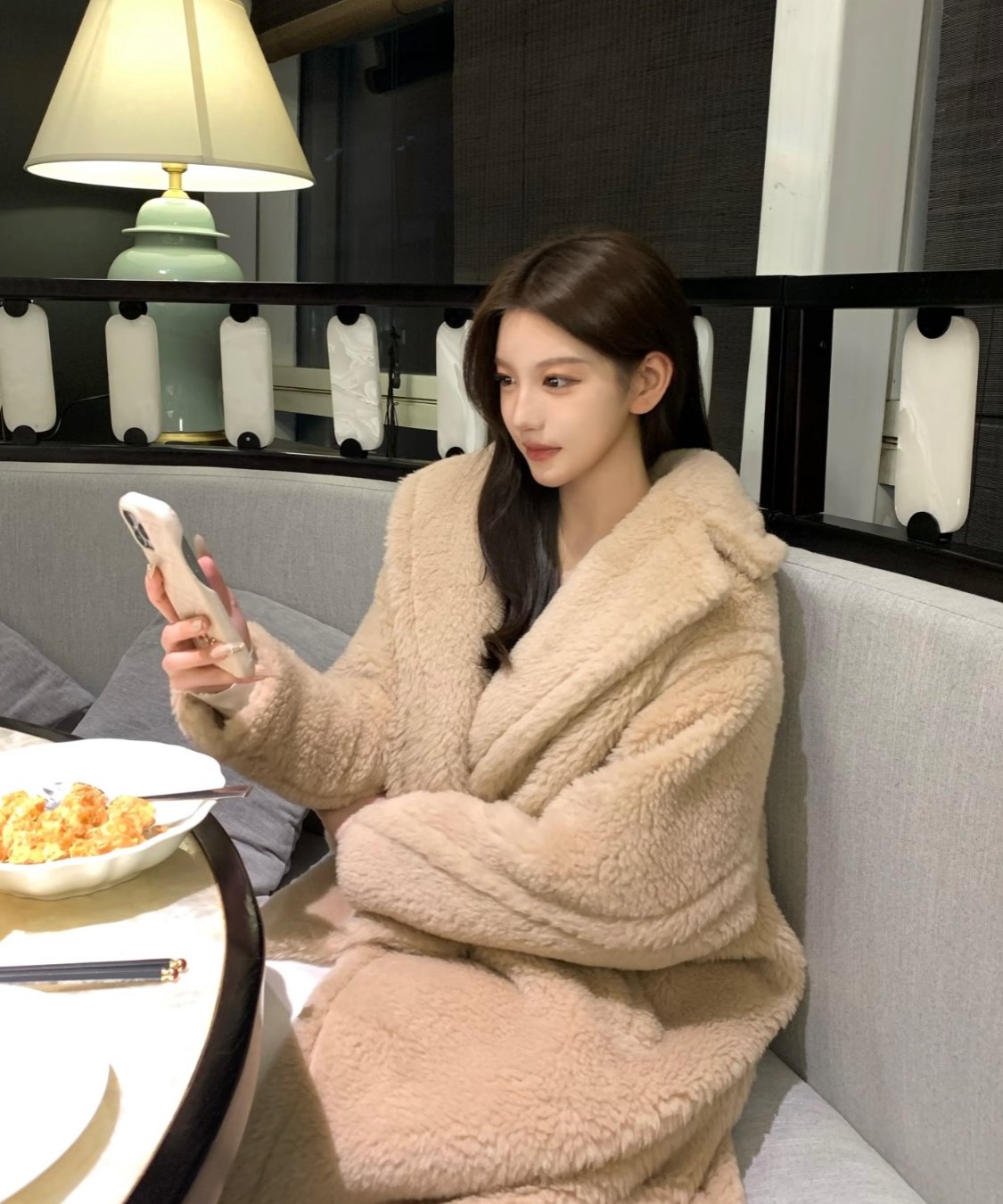 Teddy Bear Fur Coat | glancetokyo