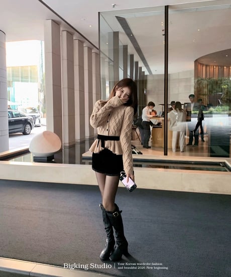 Ribbon Wool Knit Cardigan【※在庫あり5日以内配送】