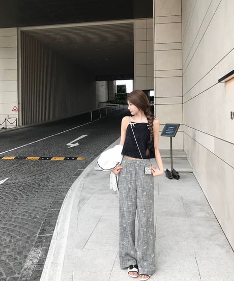 Ribbon Silk Wool Vest